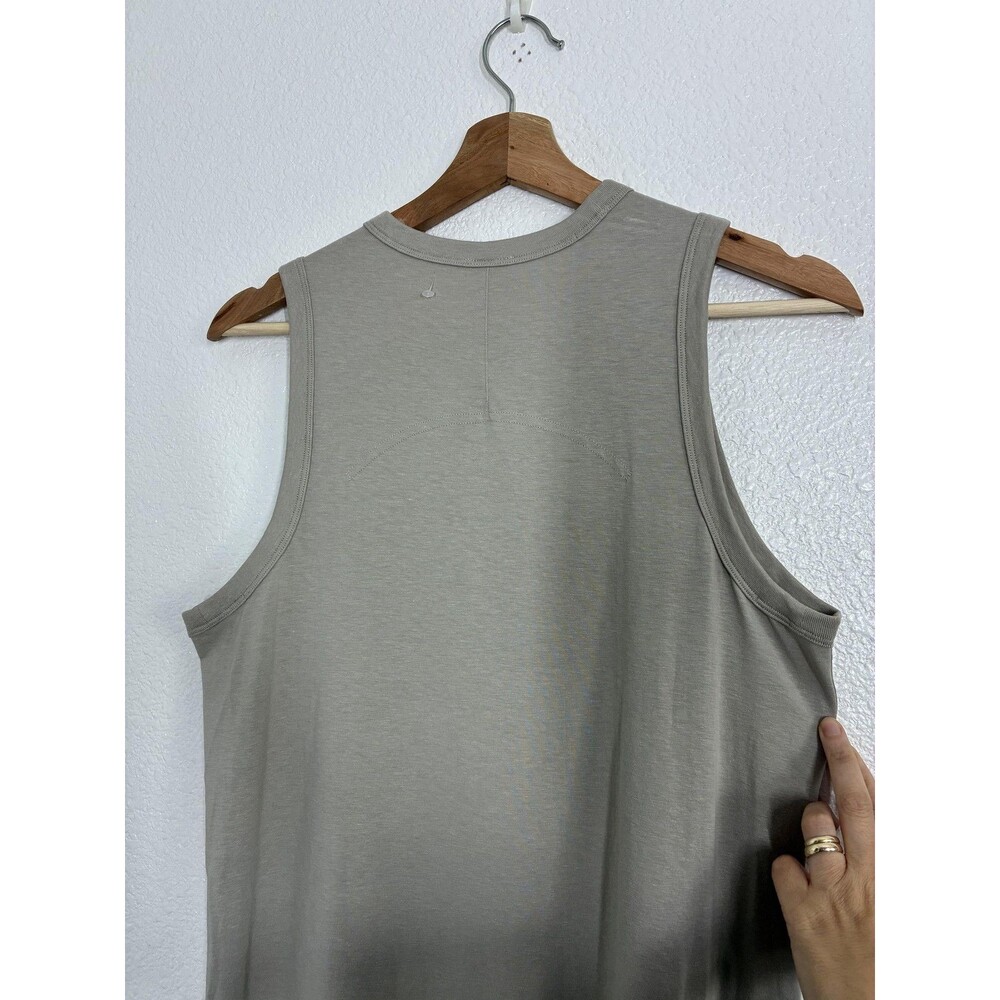 Lululemon Cotton Dress Small Beige Tank Jersey Crew Neck Short Casual Travel - Picture 8 of 10